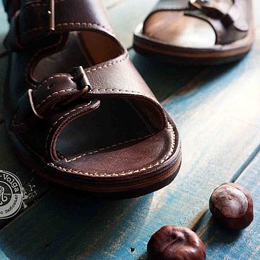Обувь ручной работы. Ярмарка Мастеров - ручная работа Сандалии: на заказ "Sandal beach". Handmade.