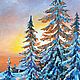 Зимний пейзаж с ёлками. Картины. Svetlana-samsonova-art. Интернет-магазин Ярмарка Мастеров.  Фото №2