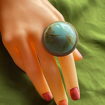Винтаж ручной работы. Ярмарка Мастеров - ручная работа Кольцо коктейльное. FR. Handmade.
