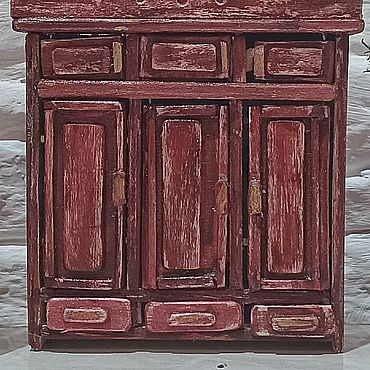 Куклы и игрушки ручной работы. Ярмарка Мастеров - ручная работа Мебель для кукол: Мебель для кукол: Шкаф "Элегия". Handmade.