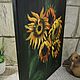 Sunflowers oil painting on canvas 40h30 cm. Pictures. Kind paintings by Irina Belozerova. My Livemaster. Фото №5
