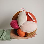 Развивающий мяч Такане Зайчики (16 см, без вышивки)
