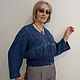 Кардиган Blue вязаный ажурный кашемир меринос. Кардиганы. Bolero. Ярмарка Мастеров.  Фото №5