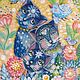 "Трио в голубом", картина с кошками, кошки, котята, Картины, Калуга,  Фото №1