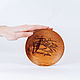 Order Wooden plate 'Altai calls' made of cedar wood 135 mm. T136. ART OF SIBERIA. Livemaster. . Plates Фото №3