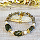 Pulsera con serpentina y perlas, Bead bracelet, Chelyabinsk,  Фото №1