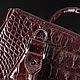 Сумка из кожи крокодила IMA0625VK1. Сумка через плечо. CrocShop товары из экзотической кожи. Ярмарка Мастеров.  Фото №12