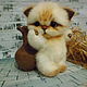 Котенок Хмурый. Мягкие игрушки. Nellidolls(Нелли Иванова). Интернет-магазин Ярмарка Мастеров.  Фото №2
