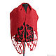 Scarf felted Ruby lace. Scarves. feltyland. Online shopping on My Livemaster.  Фото №2