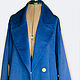 Coat with belt 'Cobalt'. Coats. Lana Kmekich (lanakmekich). Online shopping on My Livemaster.  Фото №2