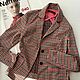 Винтаж: Премиум. Marc Cain. Преппи жакет из джерси red checks 42/44. Пиджаки винтажные. Vintage-bazaar. Ярмарка Мастеров.  Фото №13