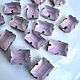 Стразы прямоугольные 10/14 мм Matte pink, Стразы, Серпухов,  Фото №1