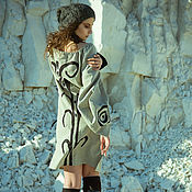 Одежда handmade. Livemaster - original item Ethnic Linen Dress «Folk» Hand-made Beige Native Midi Flax Dress. Handmade.