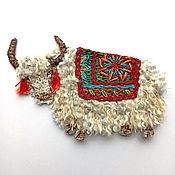 Материалы для творчества handmade. Livemaster - original item Applique, handmade Himalayan Yak patch. Handmade.