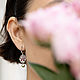 Серьги Пионы алые с горячей эмалью. Серьги классические. zazki.jewelry.order. Ярмарка Мастеров.  Фото №4