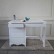 Для дома и интерьера handmade. Livemaster - original item White Desk with Cabinet. Handmade.