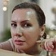 Серьги из стразовых цепочек. Серьги-кисти. Chekulaeva-elena. Интернет-магазин Ярмарка Мастеров.  Фото №2