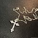 Крест из серебра Камушки. Подвеска. GAMMA jewelry. Интернет-магазин Ярмарка Мастеров.  Фото №2