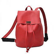 Мини-рюкзак из экокожи ALMINI/цвет бордовый
