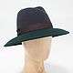 Two-tone hat 'Michelle'. Graphite/Dark green. Hats1. Exclusive HATS. LANA ANISIMOVA.. Online shopping on My Livemaster.  Фото №2
