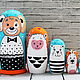 Matryoshka 5 places Dog-smile. Pets kitty. Dolls1. color of magic. Online shopping on My Livemaster.  Фото №2