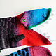 Dragon Socks Biting Colorful Bright Socks. Socks. Yuliya Chernova. My Livemaster. Фото №4