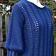 Order Knitted pullover ' Blue'. Pullover handmade. DominikaSamara. Livemaster. . Pullover Sweaters Фото №3