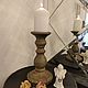 Подсвечник из бетона "Медь состаренная". Подсвечники. Forever-decor-beton. Интернет-магазин Ярмарка Мастеров.  Фото №2