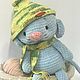 Вязаная игрушка вязаный мышонок. Амигуруми куклы и игрушки. Рыжий кот (магазин вязаных идей). Ярмарка Мастеров.  Фото №4