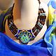  Beaded, with ceramic insert. Necklace. IrinaSkripkaMBeads. Online shopping on My Livemaster.  Фото №2
