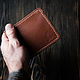 Men's wallet purse BIFOLD brown. Wallets. odalgoods (odalgoods). Online shopping on My Livemaster.  Фото №2