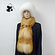 Chic fur scarf boa fur bright red Fox Siberian. Collars. Mishan (mishan). Online shopping on My Livemaster.  Фото №2