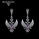 Order Earrings of the Eagles of the Empire of silver 925 with Amethyst. FANTASY JEWELS. Livemaster. . Earrings Фото №3