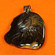 Owl – amulet pendant with the author's lacquer painting on the cord. Pendant. lacquer miniature. My Livemaster. Фото №6