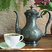 Винтаж handmade. Livemaster - original item Teapot coffee pot with EI monogram. Handmade.