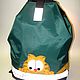Рюкзачок "Рыжий кот", зелёный, Рюкзаки, Коломна,  Фото №1