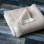 Работы для детей, handmade. Livemaster - original item A blanket for baptism. Silk, cashmere. Hand weaving.. Handmade.