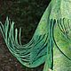 Палантин-паутинка валяный Дивный лес техника cobweb. Палантины. dreams of felt ( Наталья Король). Ярмарка Мастеров.  Фото №5