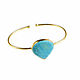 Turquoise bracelet, gold bracelet made of natural turquoise. Bead bracelet. Irina Moro. My Livemaster. Фото №5