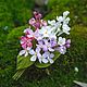 Бутоньерка из шелка - сирень!. Цветы. Елена Брандорф - цветы из шёлка (FlowersBrand). Ярмарка Мастеров.  Фото №4
