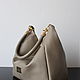 Beige classic leather bag, women's bag. Classic Bag. Olga'SLuxuryCreation. Online shopping on My Livemaster.  Фото №2