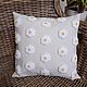 Decorative embroidered Daisy Pillow. Pillow. Bunniess and friends (toys-for-kids). Online shopping on My Livemaster.  Фото №2