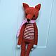 Fox leggy knitted. Stuffed Toys. Olga Burlakova Knitted beauty. Online shopping on My Livemaster.  Фото №2