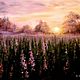Картина маслом Туман на кипрейном поле. Картины. Ольга Крутова (ART-OK). Ярмарка Мастеров.  Фото №5