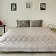 Quilted bedspread 100 cotton. Bedspreads. Daria. Unique linen bedding sets. My Livemaster. Фото №6