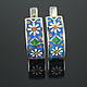 Заказать Серьги и кольцо Ромашки из серебра 925 пробы и эмали BS0019. Sunny Silver. Ярмарка Мастеров. . Комплекты украшений Фото №3