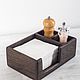 Napkin holder made of dark oak with compartments for salt and pepper. Napkin holders. Foxwoodrus. My Livemaster. Фото №4