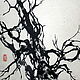 Живопись тушью Странные деревья( картина графика китайский стиль), Картины, Москва,  Фото №1