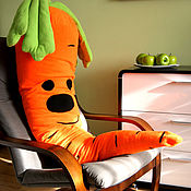 Для дома и интерьера handmade. Livemaster - original item Big pillow toy Carrot, a great gift for a birthday. Handmade.