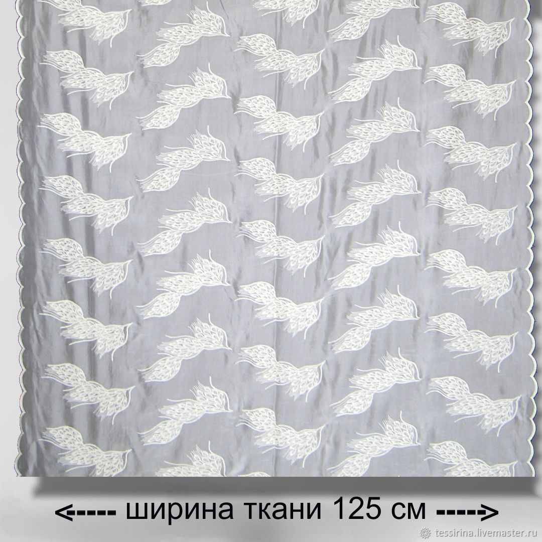 Шифон с вышивкой "Отилия" итальянские ткани купить в интернет-магазине ...